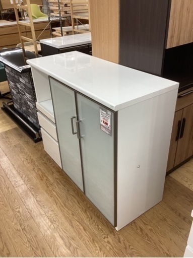 KA-27【新入荷　リサイクル品】ニトリ　ポスティア120 キッチンカウンター　白