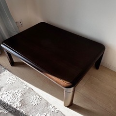 東京インテリア折りたたみこたつ、足高さ調整可能107×77の画像