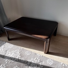 東京インテリア折りたたみこたつ、足高さ調整可能107×77の画像