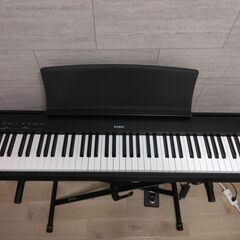 KAWAI カワイ　電子ピアノ　ES110 B ブラック　美品　X型スタンド付き ペダル有り 88鍵盤の画像
