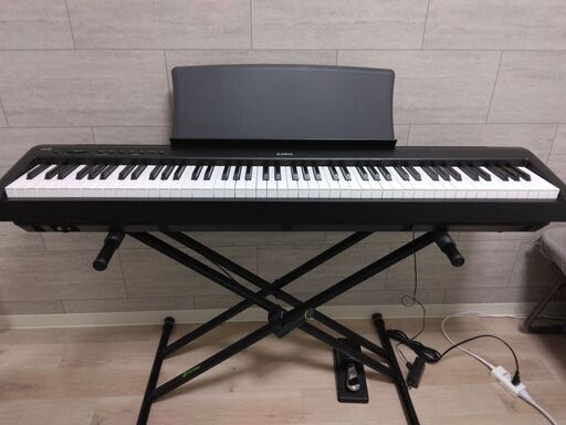 KAWAI カワイ 電子ピアノ ES110 B ブラック 美品 X型スタンド付き