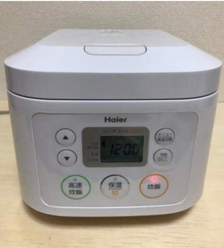 炊飯器　美品　ハイアールHaier JJ-M30A マイコンジャー炊飯器　0.54L 3合