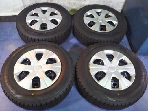 冬 14インチ ホンダ純正 フリード【富山】インサイト FIT フィット 185/70R14 日本製 ダンロップ 中古 4本 スタッドレス 14インチ PCD100