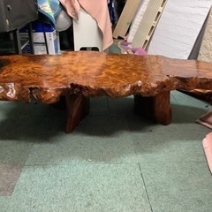 リサイクルサービス八光 田上店 配達・設置OK】屋久杉 一枚板 座卓