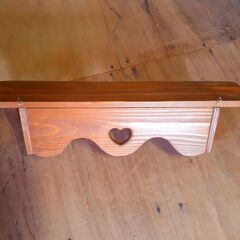 カントリー調 木製 ウォールシェルフ 壁掛け 飾り棚　/TJ-0725 2Fの画像