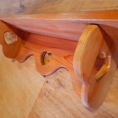 カントリー調 木製 ウォールシェルフ 壁掛け 飾り棚　/TJ-0725 2Fの画像