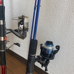 釣り竿　伸縮たも網　セットの画像