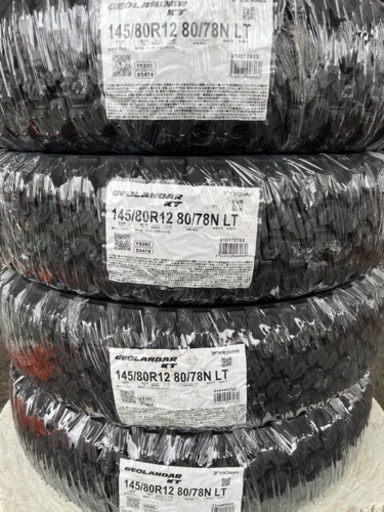 145/80R12 80/78NヨコハマタイヤGEOLANDAR KT Y828C新品4本24年