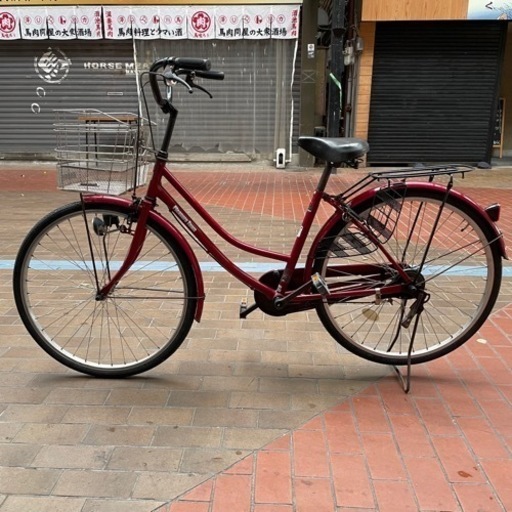 【整備済み】ママチャリ 中古自転車 タイヤ・チューブ新品 26インチ