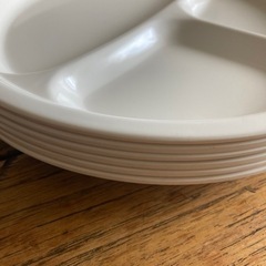 仕切り付きプレート　樹脂製の画像