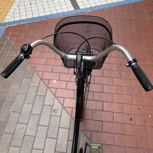 【点検整備済み】中古自転車 26インチ ママチャリ フロントタイヤ新品