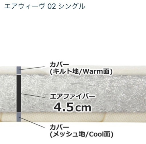 エアウィーブ（パッド、シングルサイズ）
