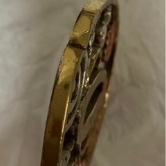 高岡特産　鉄器　鍔　桜モチーフ　75.9gの画像