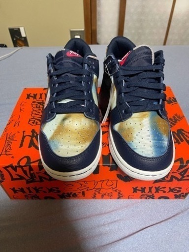 靴/バッグ Nike Dunk Low Graffiti "Navy/Yellow"
