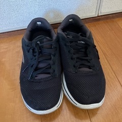 スケッチャーズ黒スニーカー23センチ