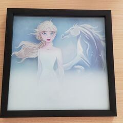 500円　ディズニーアナと雪の女王　絵(額)