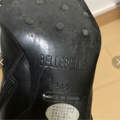 値下げ！！ロングブーツ　BELLEBELLE  24.5cm ブラックの画像