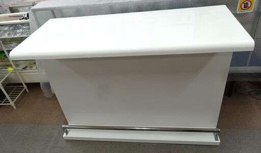 ニトリ バーカウンター パース2 120 幅120×奥行52×高さ86cm ホワイト エナメル キッチンカウンター 収納棚 札幌市 西岡店