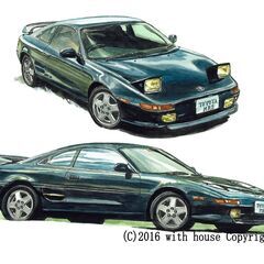 NC-401 TOYOTA MR-Ⅱ 限定版画 直筆サイン有 額...