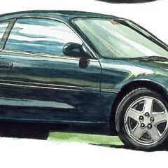 NC-401 TOYOTA MR-Ⅱ 限定版画 直筆サイン有 額装済 作家 平右ヱ門の画像