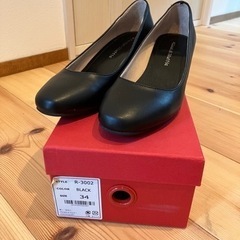 レディース黒パンプス　サイズ34の画像