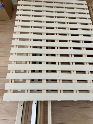 【値下げ済】無印良品/ダブルベッドフレーム(解体済)