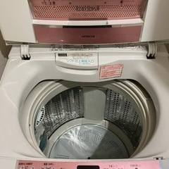 ※譲り先決定※日立(HITACHI)/全自動洗濯機(BW-7KV ピンク)の画像