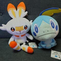 【お譲り先決定】ポケモンぬいぐるみ　メッソン　ヒバニー　２体セット　の画像