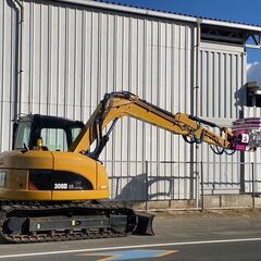 【U-0049】CAT 308DCR-2 油圧ショベル ユンボ グラップル フォーク アタッチメント 1000h 五本配管 ブレーカー配管 往復配管 A/C 8ｔクラスの画像