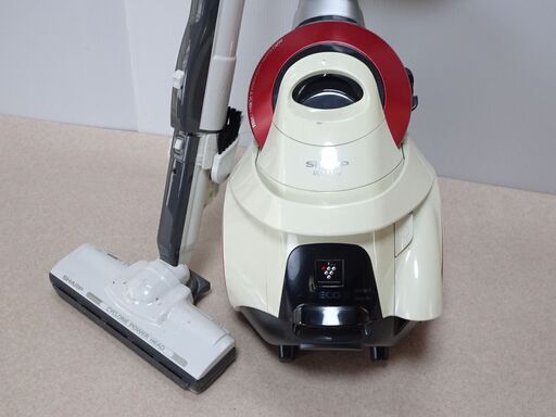 ☆★ib シャープ SHARP EC-NX310-R サイクロン掃除機 高濃度プラズマクラスター7000搭載 レッド系 12年製