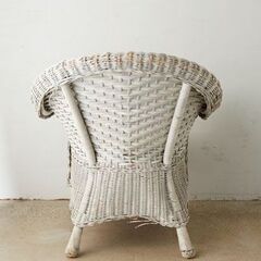 ラタンソファ　ホワイトの画像