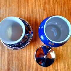 昭和レトロ オフコース シュガー＆ティーセット ティーカップ コーヒーカップ　/TJ-0729 2Fの画像