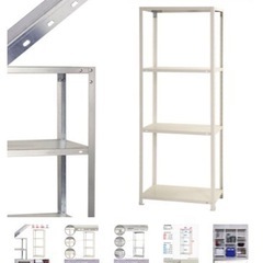 受け渡し決定しました　美品/白スチールラック/幅70×奥行40×高さ180cmの画像