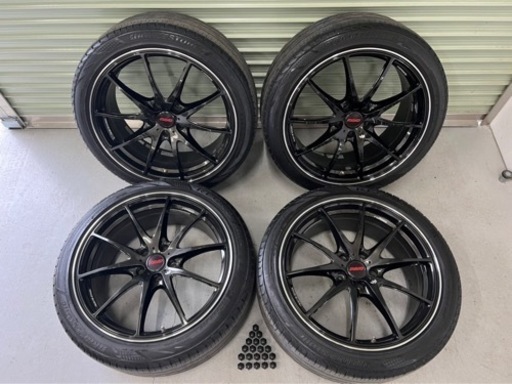RAYS VOLK G25 19インチ 8.5J +45 / 9.5J +45 5H 114.3 & ブリヂストン レグノ GR-X2 225/45R19 1台分 4本セット