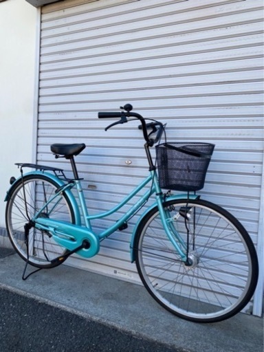 ☆前後タイヤ新古品☆ 26インチ LEDオートライト軽快車 防犯登録料込!! 【No.233】