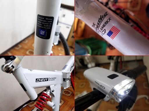 【超超美品】 CHEVROLET シボレー Wサス  26インチ 折り畳み自転車  MTB マウンテンバイク シマノ 18段変速