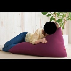 ゆったり座れるビーズソファ(ほぼ新品)の画像