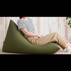 ゆったり座れるビーズソファ(ほぼ新品)の画像