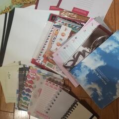 【無料】新品ノート、メモ帳、便せんなどの画像