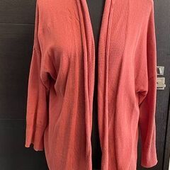 SHOO・LA・RUE(シューラルー) カーディガン　オレンジ系　ゆったりの画像