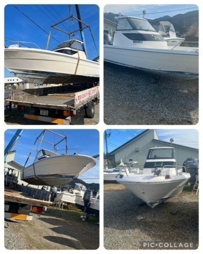 糸島市発　走行動画あり　船体動画もあります！人気のUF23 エンジン絶好調　YAMAHA95馬力　4サイクル