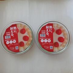 《未使用品》耐熱ガラス食器　IWAKI　スポンジ型(径18cm用...