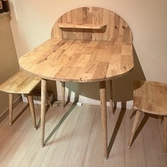 【木目ナチュラル家具】ダイニングテーブル