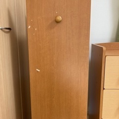 ハンガーレール付き収納の画像