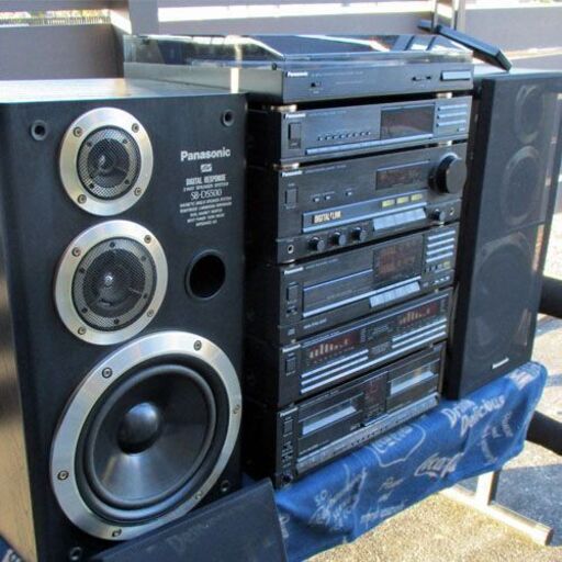 お値下げ！　Panasonic システムコンポ リモコン有　レコード付　ジャンク