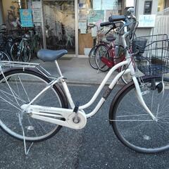 中古自転車２３７８　前後タイヤ新品！２７インチ　ギヤなし　ダイナモライト　キッキーと音がならない後輪ローラーブレーキ