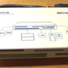 （決まりました）①【新品】スピーカー②【中古】BUFFALO BSCRA49U ③【未開封】microSD→USB変換の画像