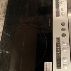【アイリスオーヤマ】2020年製 2口IHコンロ IHK-W12SP の画像