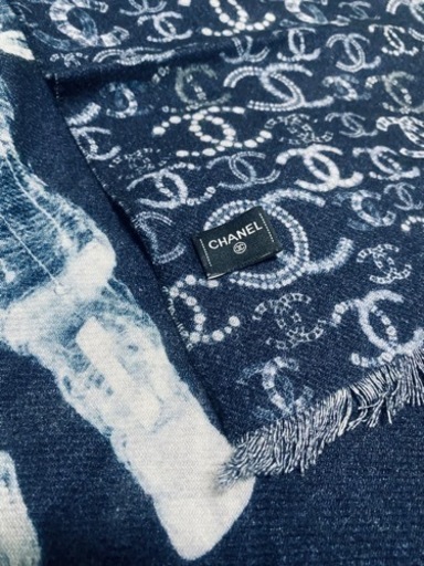 【正規品】CHANELショールマフラー大判リバーシブル