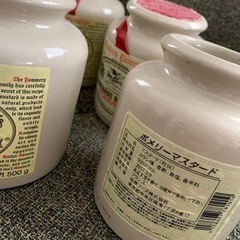 ポメリーマスタードの空瓶　5個　陶器の画像
